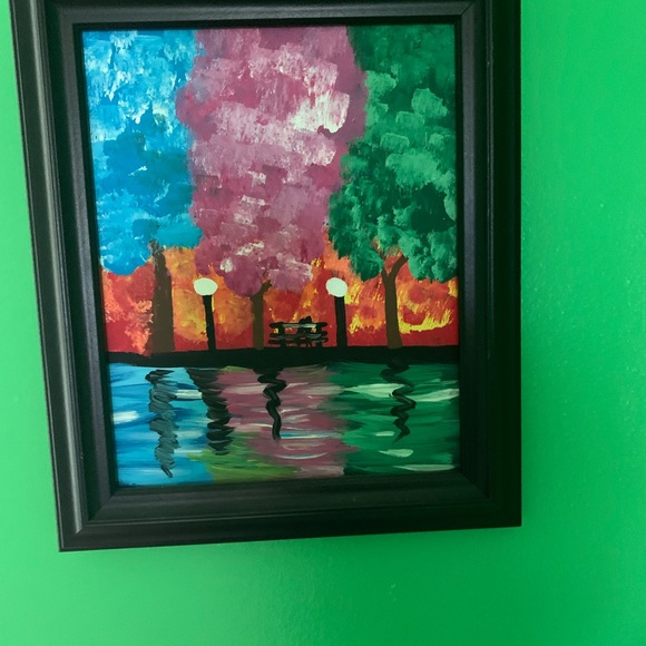 Hand painted acrylic on canvas - Picture 1 of 2